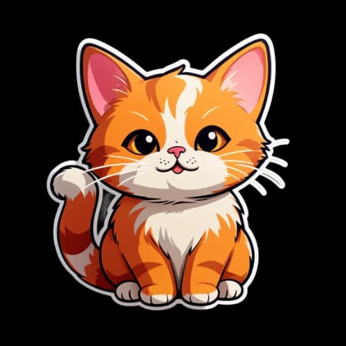 Cat sticker