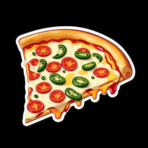 Pizza sticker