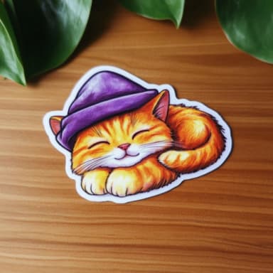 stickers-ai-sleepy-cat